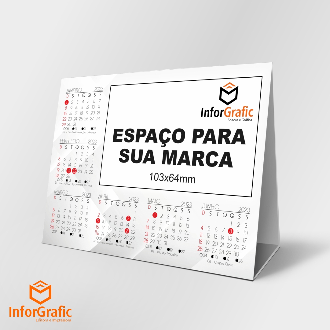 CALENDÁRIO DE MESA